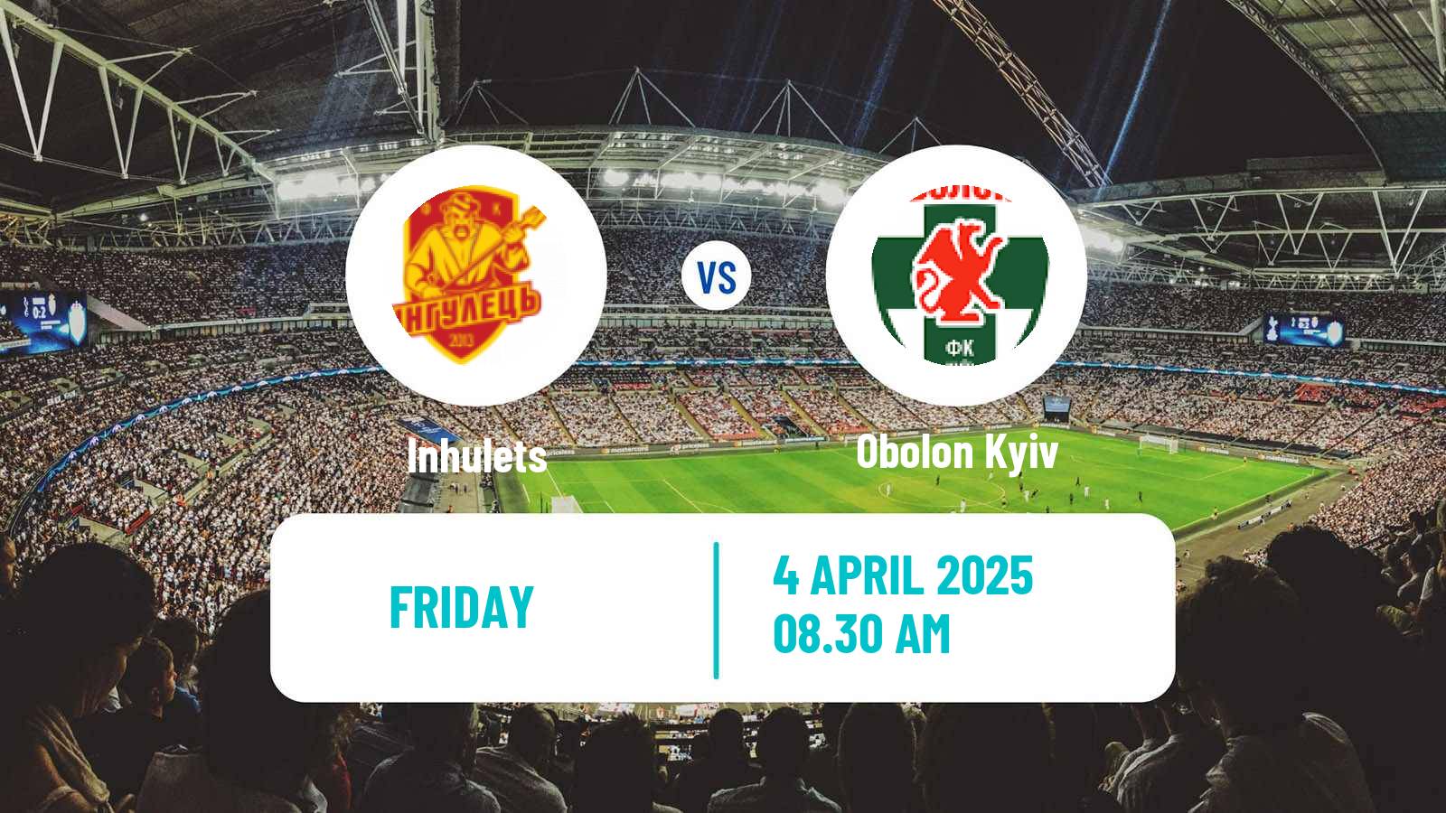 Soccer Ukrainian Premier League Inhulets - Obolon