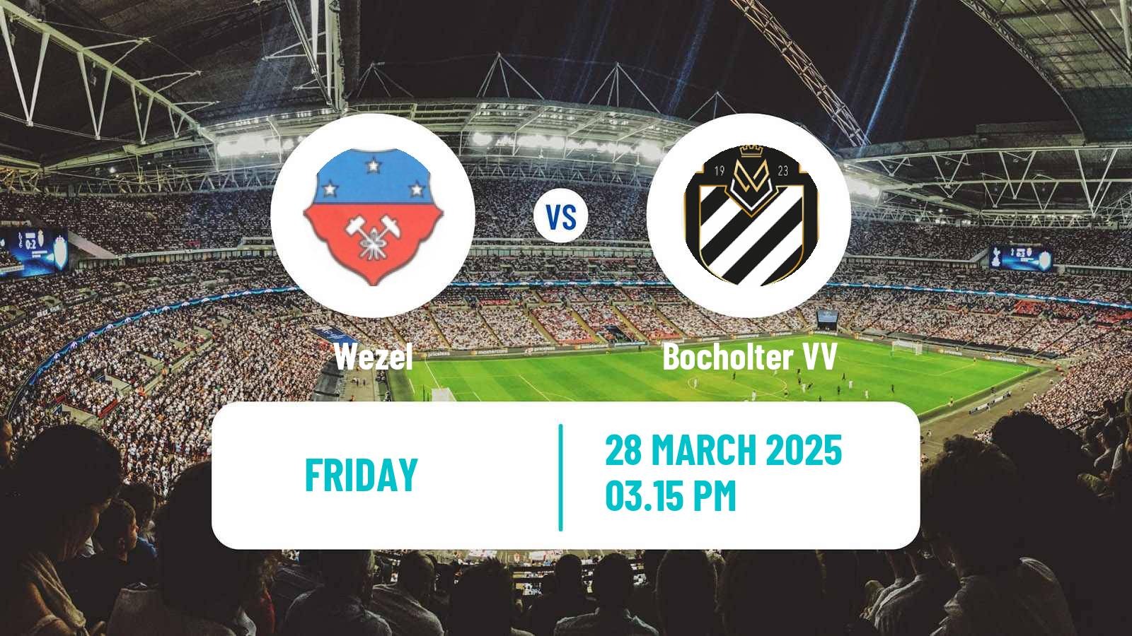 Soccer Belgian Second Amateur Division Group B Wezel - Bocholter