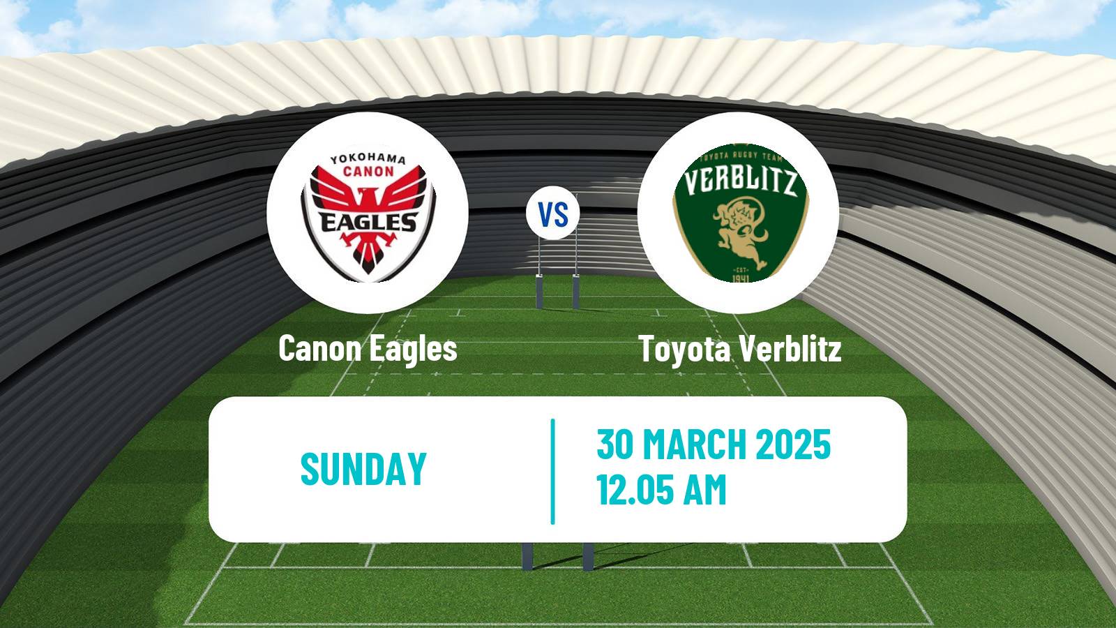 Rugby union Japan League One Rugby Union Canon Eagles - Toyota Verblitz