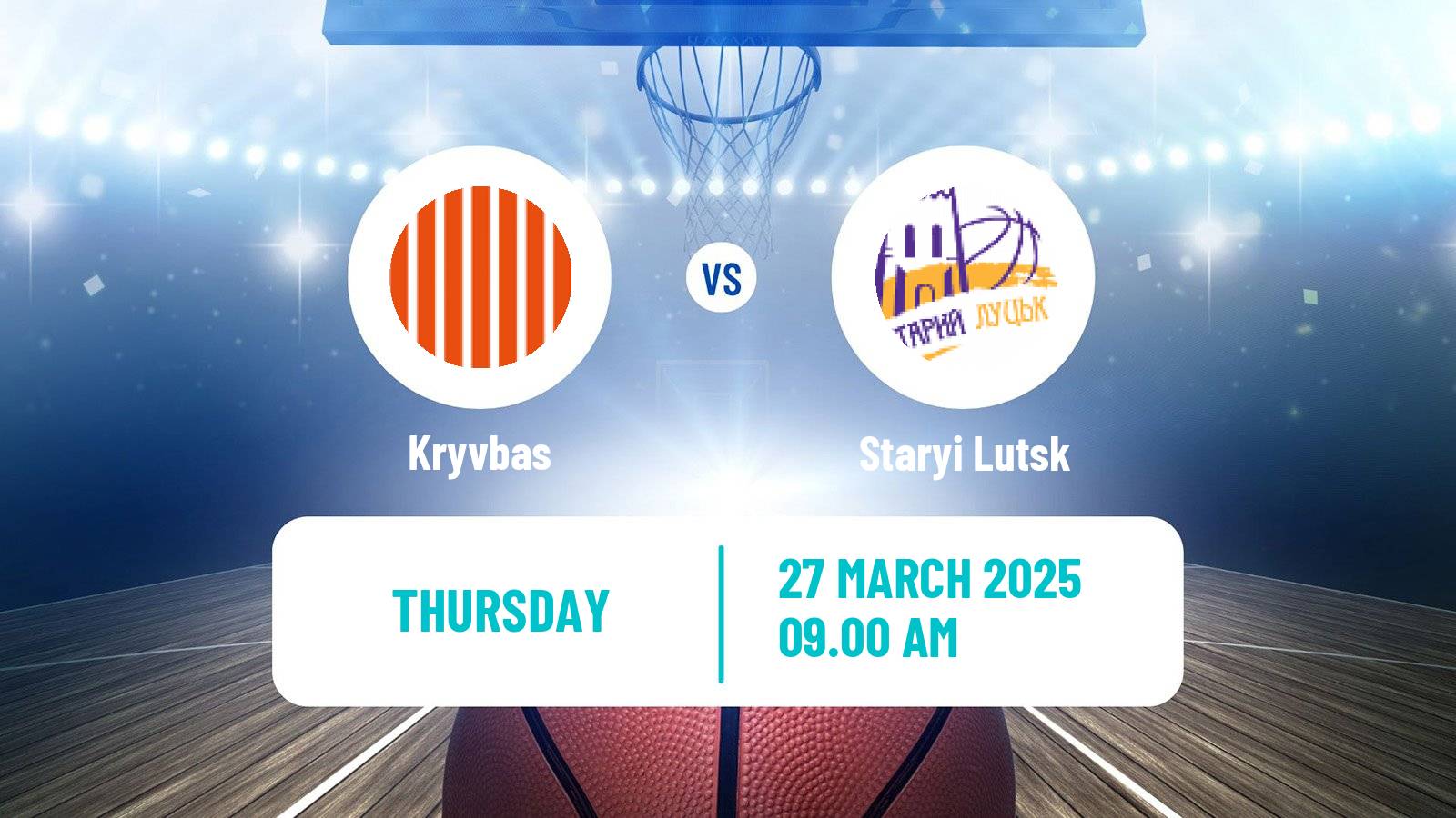 Basketball Ukrainian FBU Super League Kryvbas - Staryi Lutsk