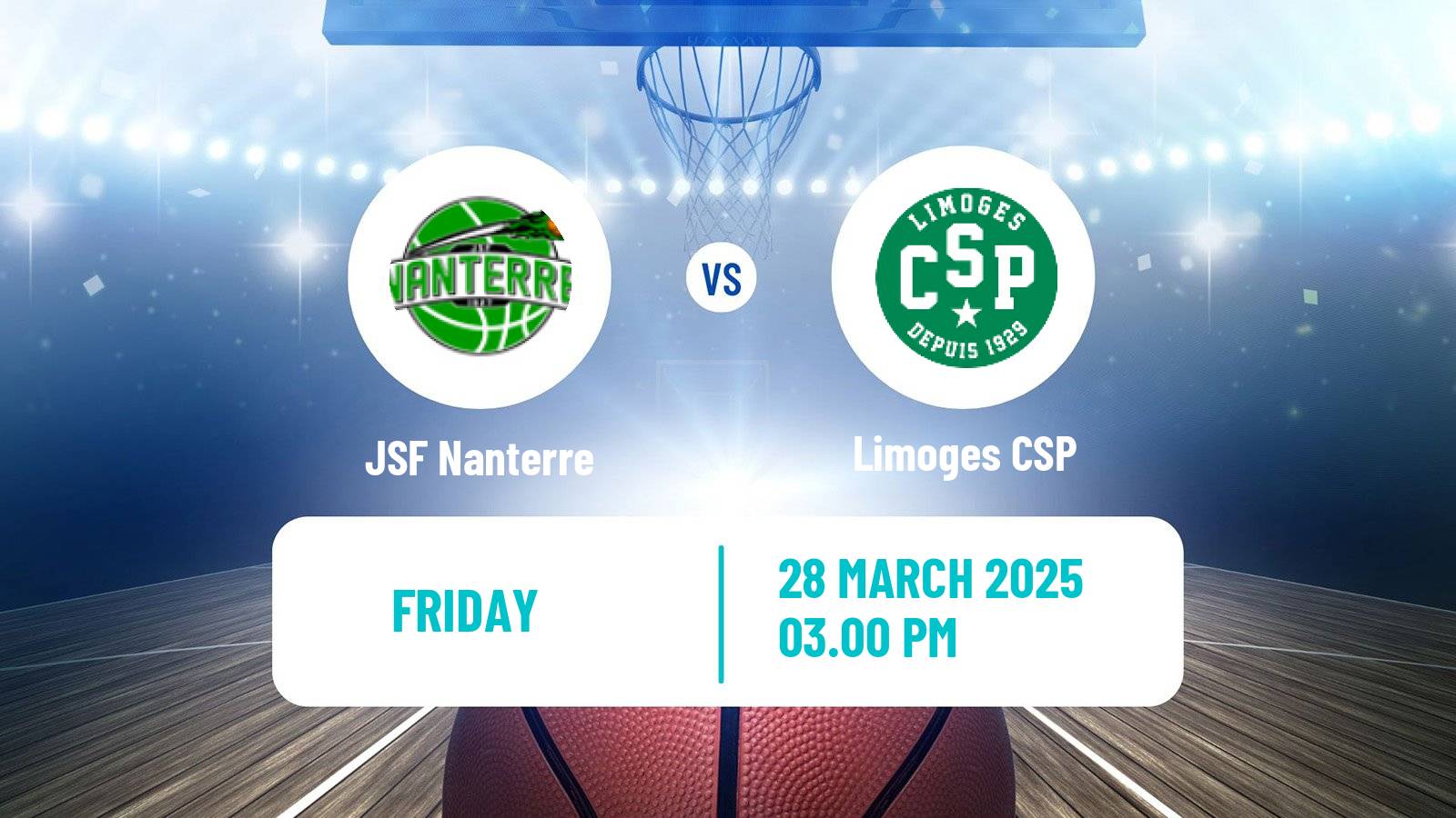 Basketball French LNB Nanterre - Limoges