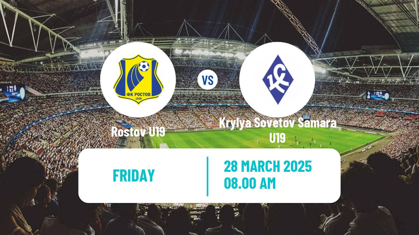 Football Russian Youth League Rostov U19 - Krylya Sovetov Samara U19