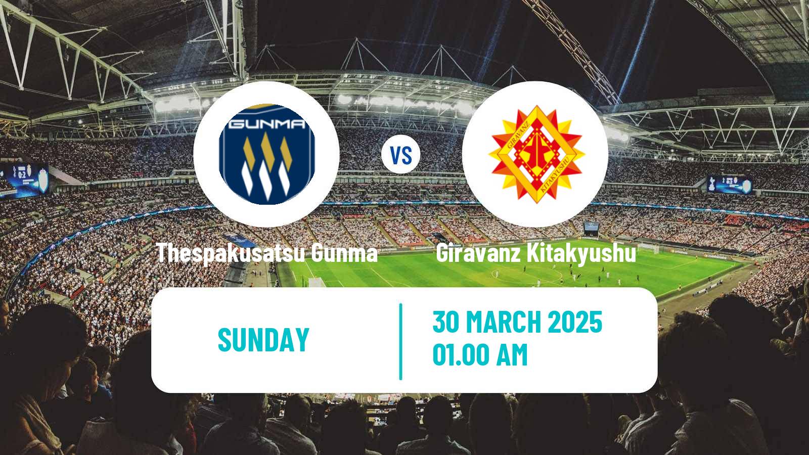 Soccer Japan J3 League Thespakusatsu Gunma - Giravanz Kitakyushu