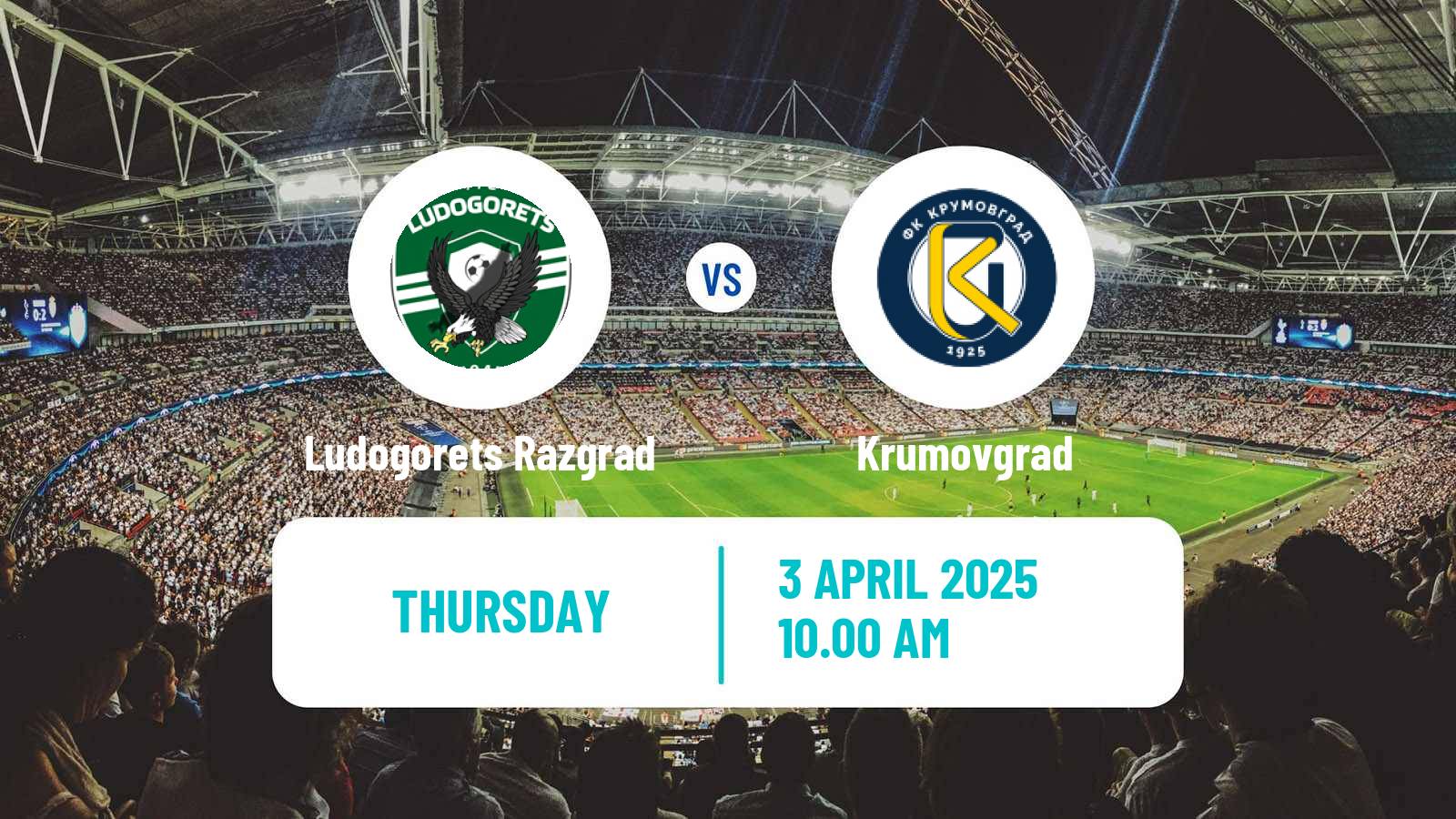 Soccer Bulgarian Parva Liga Ludogorets Razgrad - Krumovgrad
