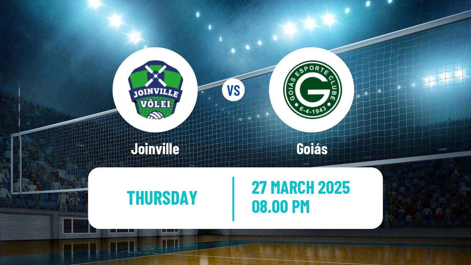 Volleyball Brazilian SuperLiga Volleyball Joinville - Goiás