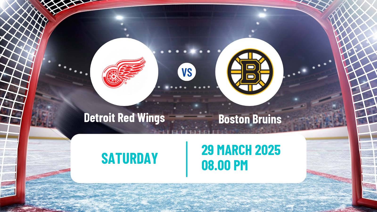 Hockey NHL Detroit Red Wings - Boston Bruins