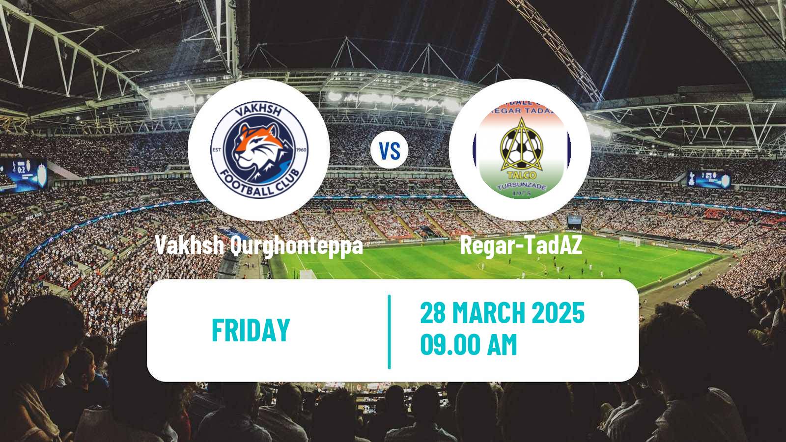 Soccer Tajik League Vakhsh Qurghonteppa - Regar-TadAZ
