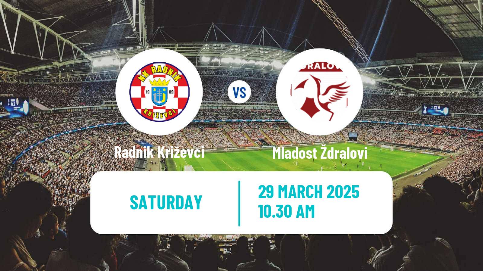 Soccer Croatian Druga NL Radnik Križevci - Mladost Ždralovi