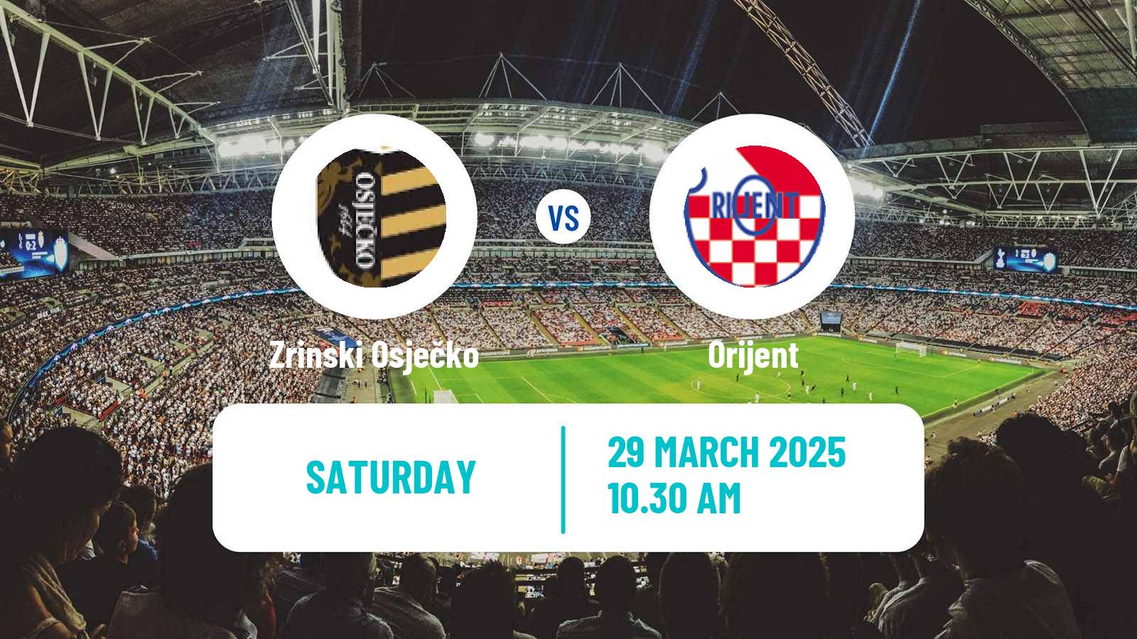 Football Croatian Prva NL Zrinski Osječko - Orijent