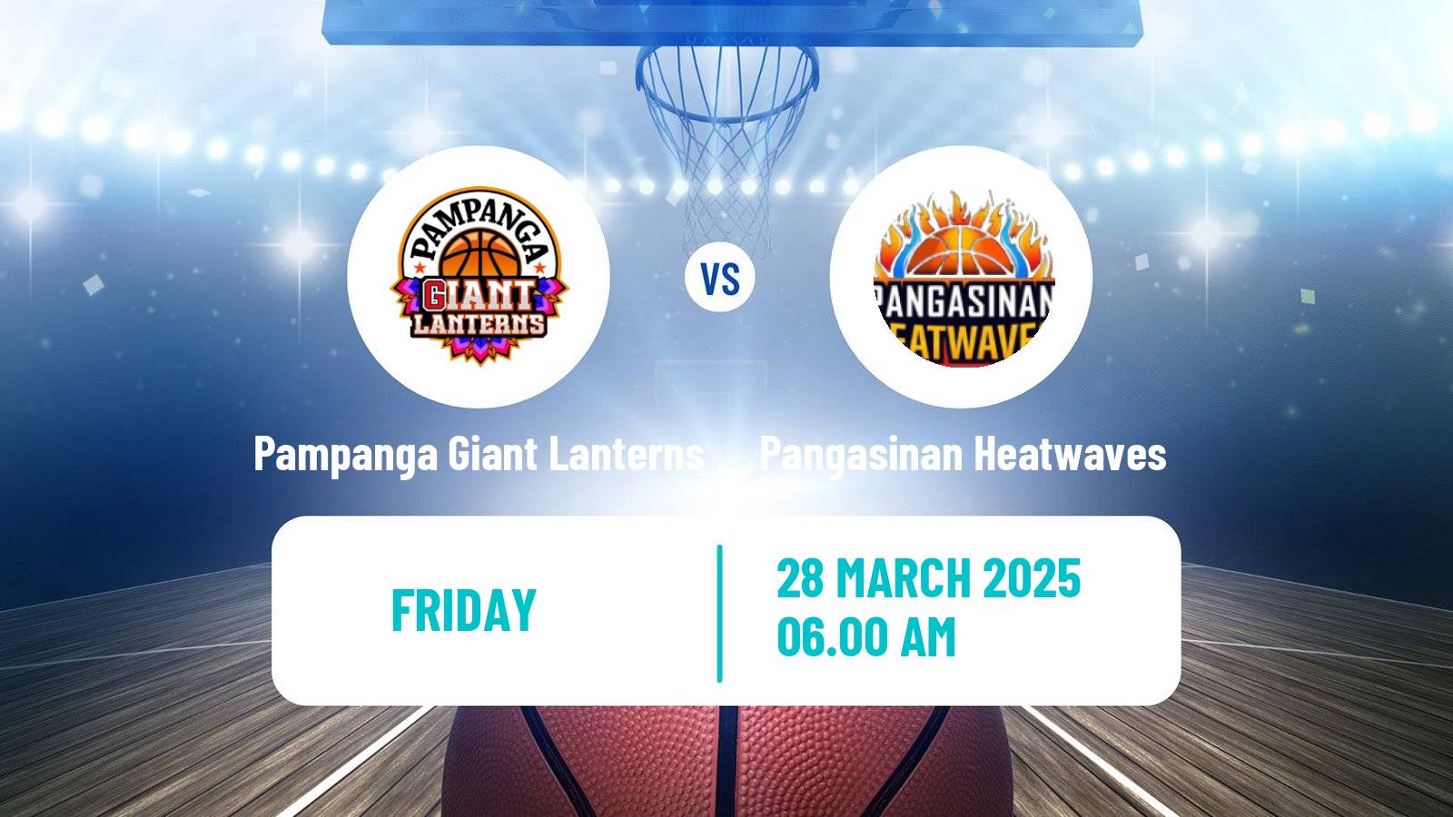 Basketball Philippines MBPL  Pampanga Giant Lanterns - Pangasinan Heatwaves
