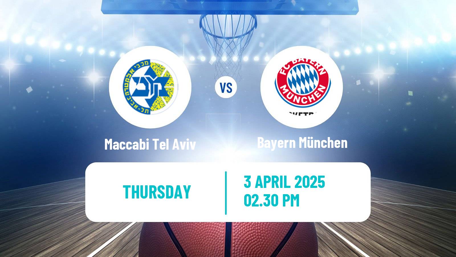 Basketball Euroleague Maccabi Tel Aviv - Bayern München