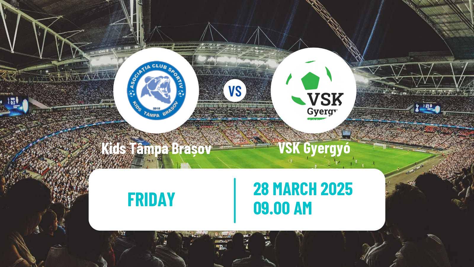 Soccer Romanian Liga 3 - Seria 6 Kids Tâmpa Brașov - VSK Gyergyó
