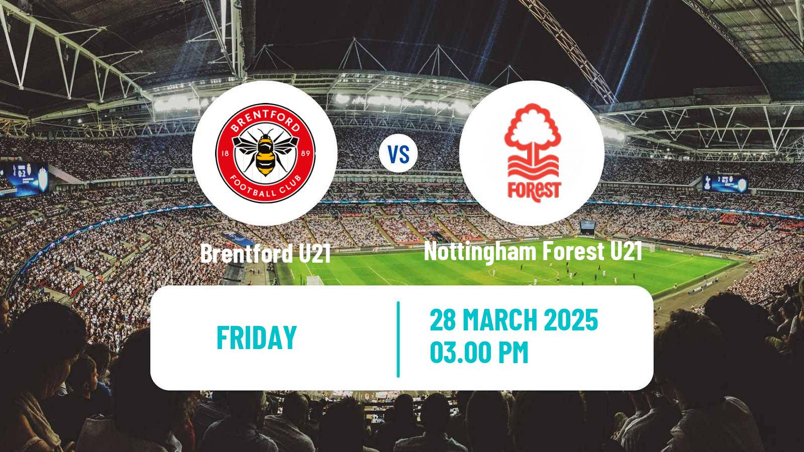 Soccer English Premier League Cup Brentford U21 - Nottingham Forest U21