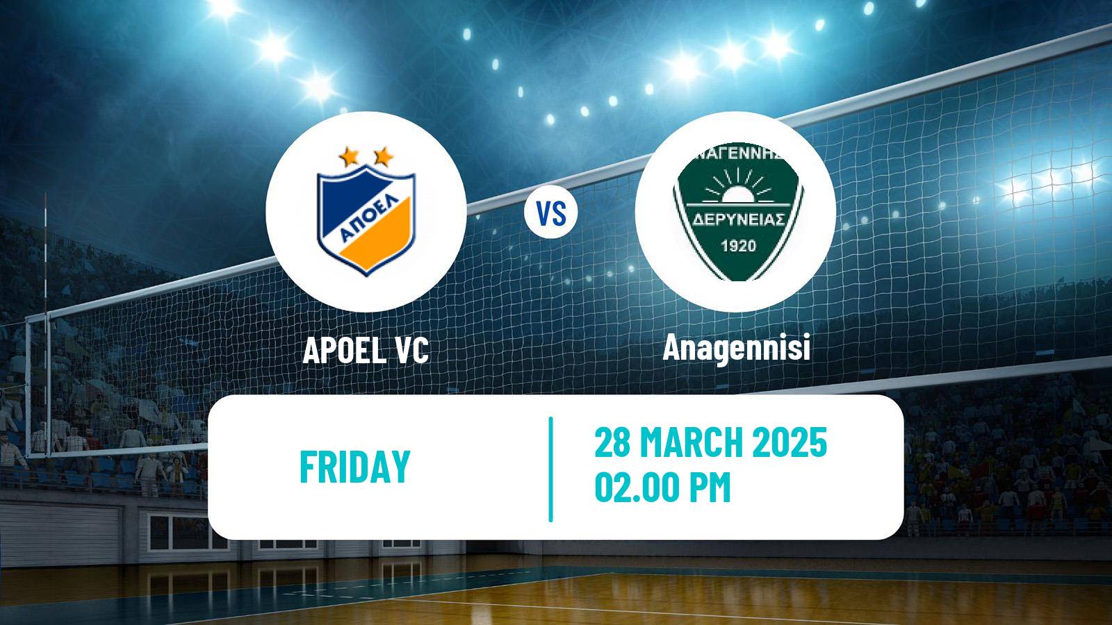 Volleyball Cypriot Championship Volleyball APOEL - Anagennisi