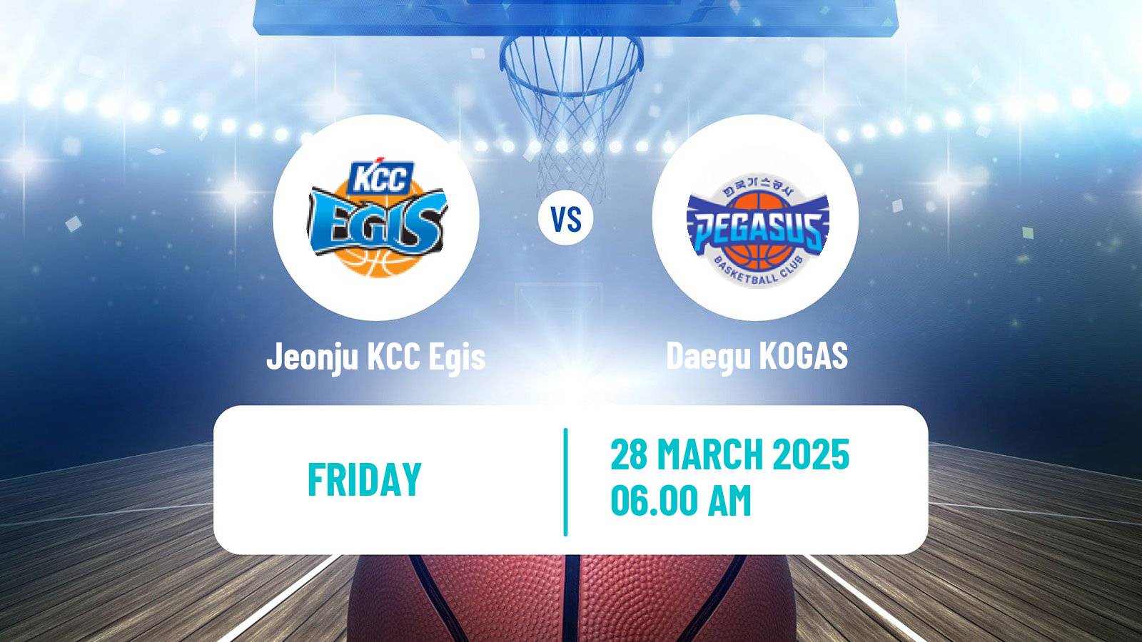 Basketball KBL Jeonju KCC Egis - Daegu KOGAS