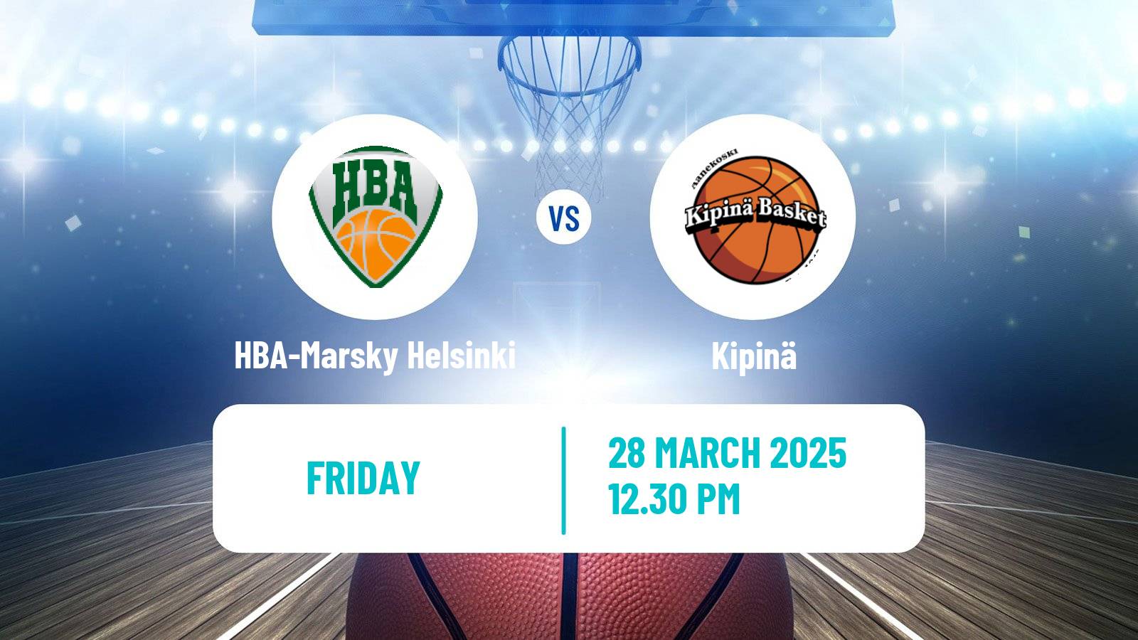 Basketball Finnish I Divisioona A Basketball HBA-Marsky Helsinki - Kipinä