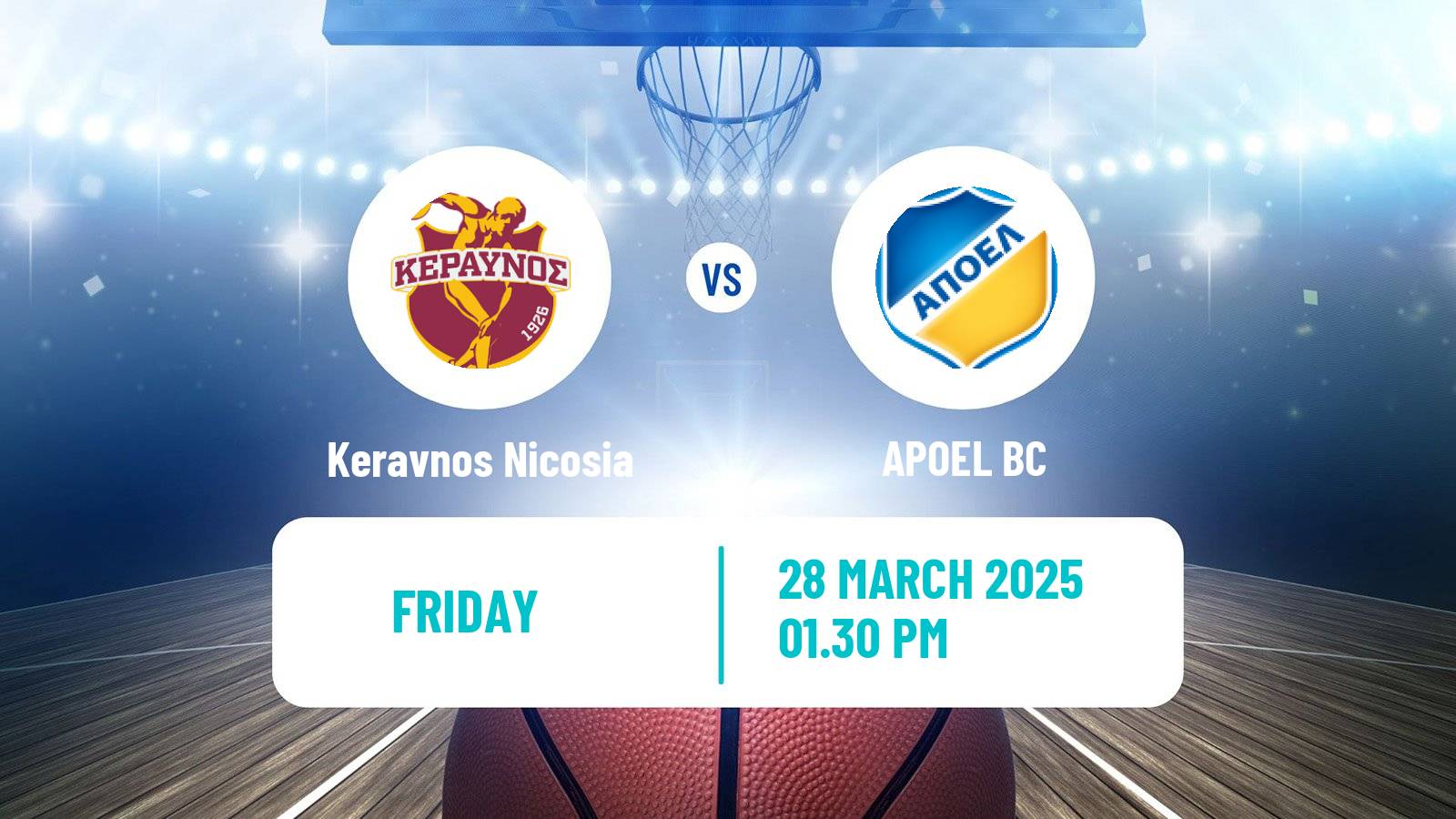 Basketball Cypriot Division A Basketball Keravnos Nicosia - APOEL