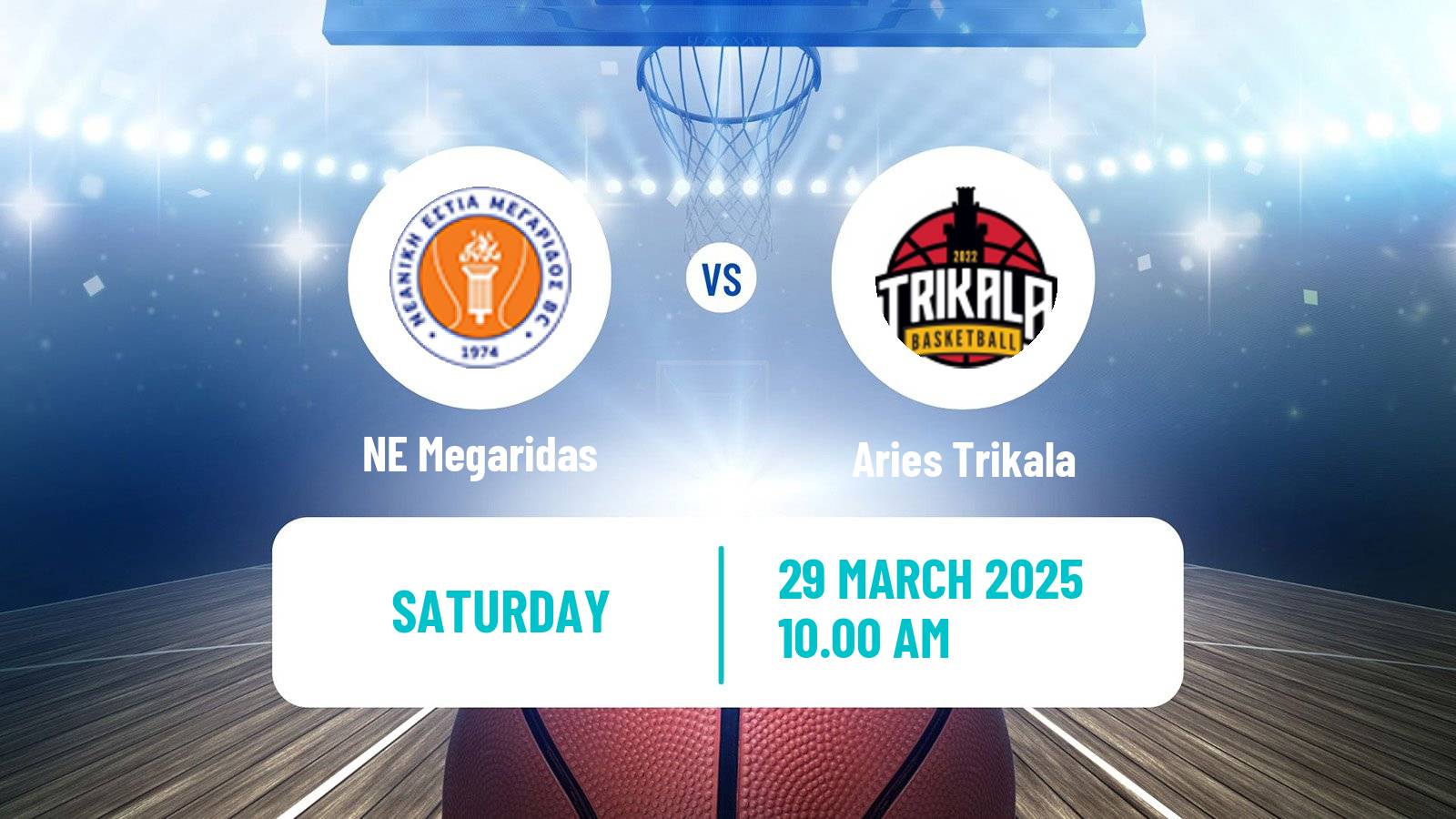 Basketball Greek Elite League Basketball Megaridas - Aries Trikala