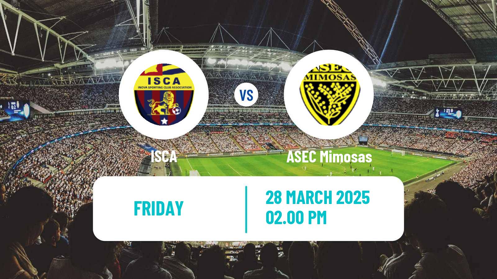 Soccer Cote d`Ivoire Ligue 1 ISCA - ASEC Mimosas