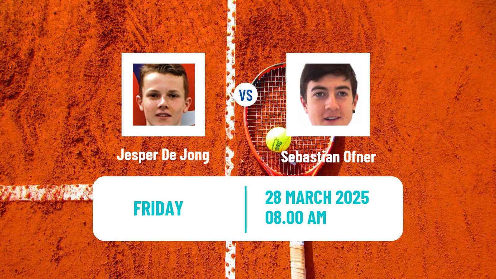 Tennis Girona Challenger Men Jesper De Jong - Sebastian Ofner