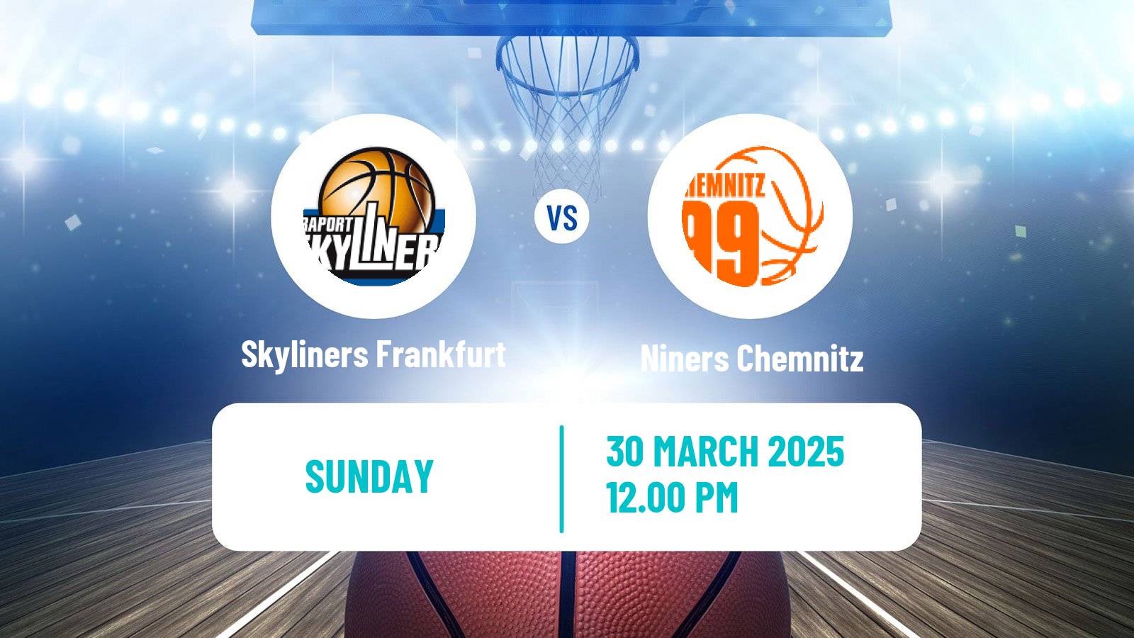 Basketball German BBL Skyliners Frankfurt - Niners Chemnitz