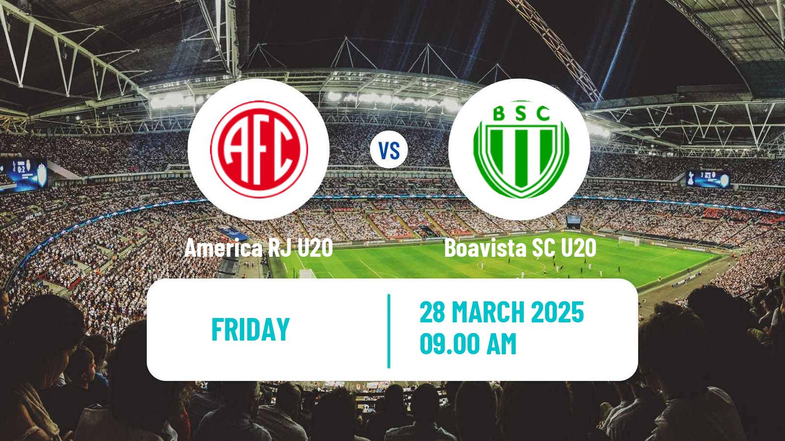 Soccer Brazilian Copa Rio U20 America RJ U20 - Boavista SC U20