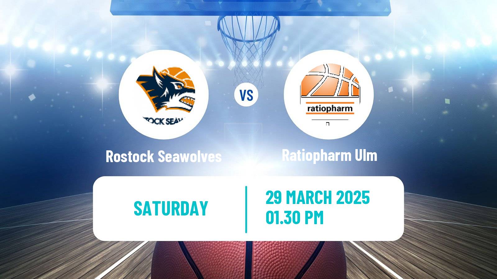 Basketball German BBL Rostock Seawolves - Ratiopharm Ulm