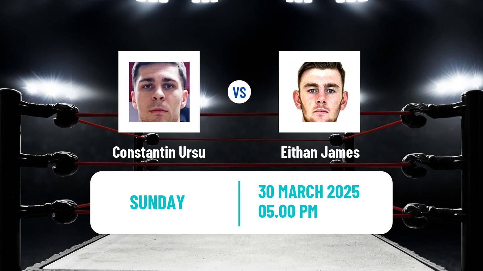 Boxing Welterweight Commonwealth Title Men Constantin Ursu - Eithan James