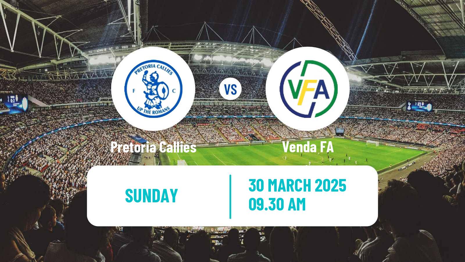 Soccer South African First Division Pretoria Callies - Venda