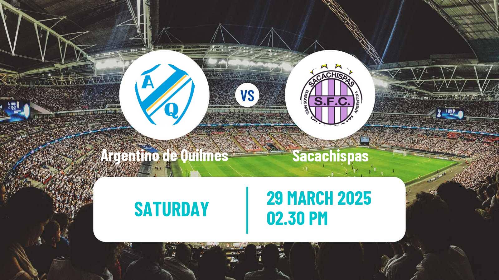 Soccer Argentinian Primera B Argentino de Quilmes - Sacachispas