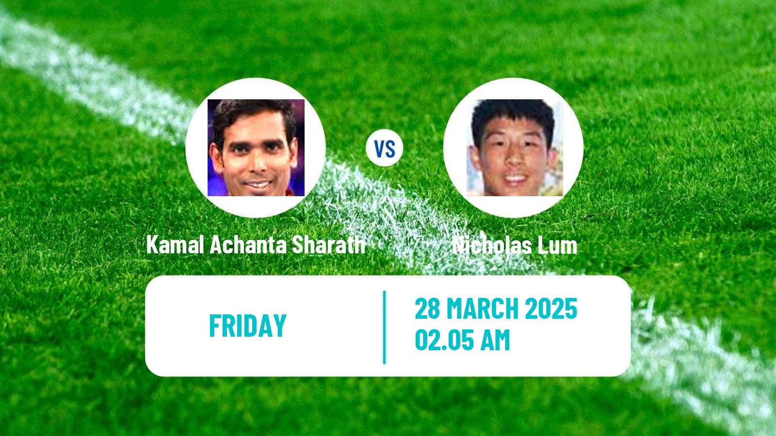 Table tennis Wtt Star Contender Chennai Men Kamal Achanta Sharath - Nicholas Lum
