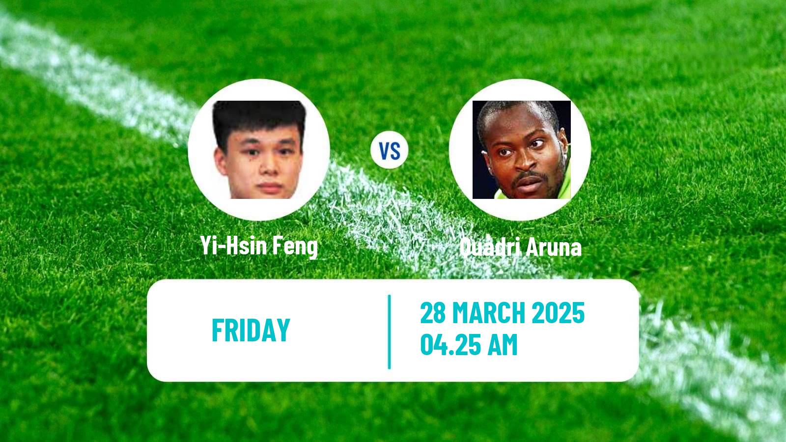 Table tennis Wtt Star Contender Chennai Men Yi-Hsin Feng - Quadri Aruna