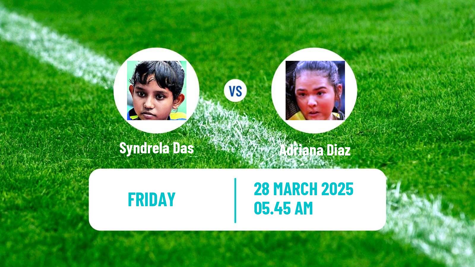 Table tennis Wtt Star Contender Chennai Women Syndrela Das - Adriana Diaz
