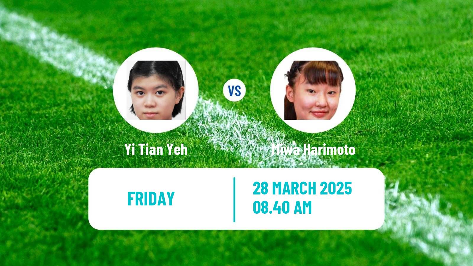Table tennis Wtt Star Contender Chennai Women Yi Tian Yeh - Miwa Harimoto