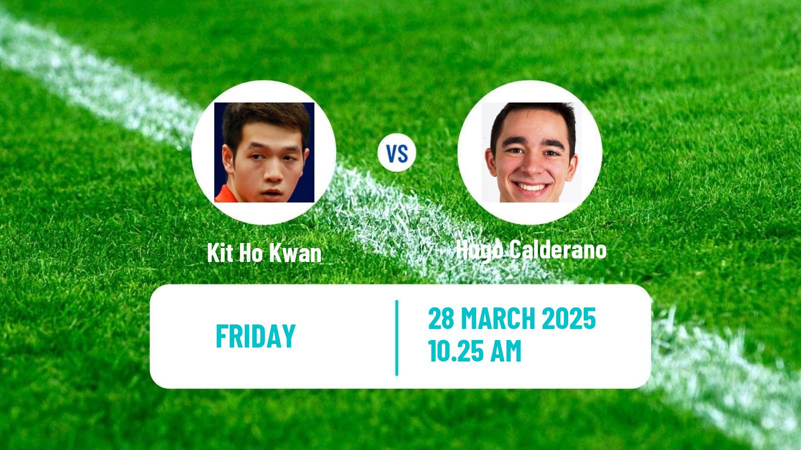 Table tennis Wtt Star Contender Chennai Men Kit Ho Kwan - Hugo Calderano