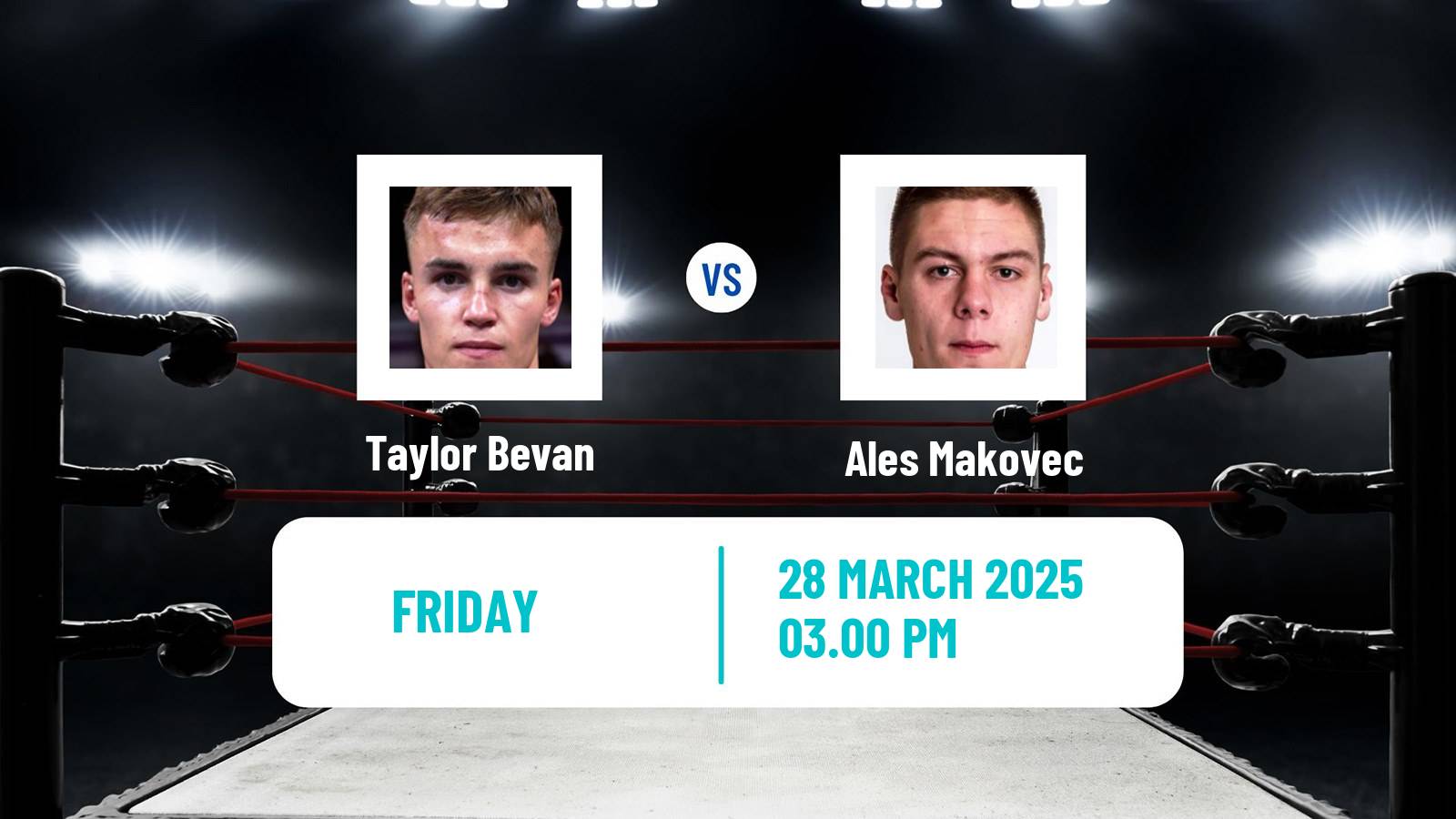 Boxing Super Middleweight Others Matches Men Taylor Bevan - Ales Makovec
