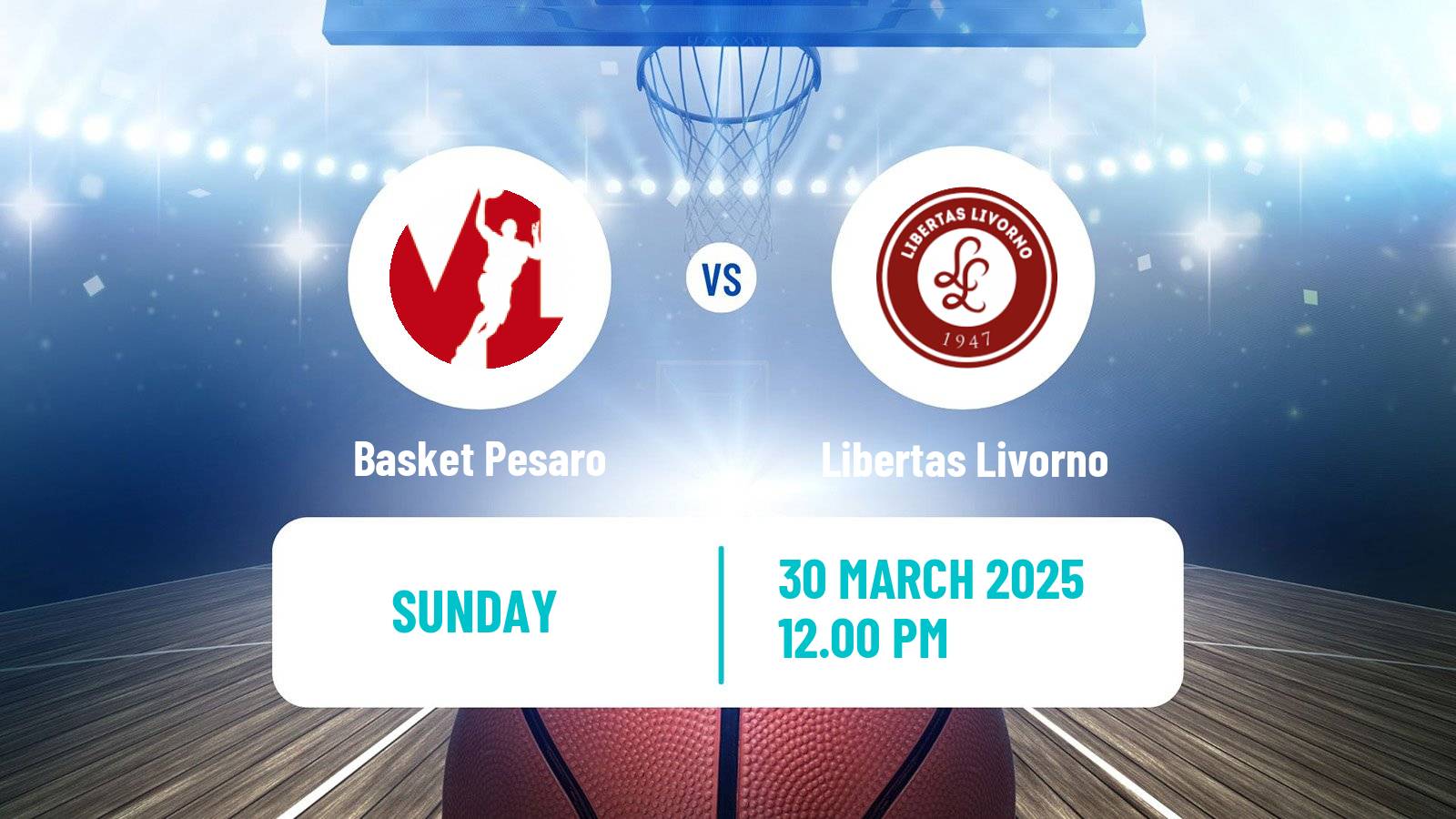 Basketball Italian Serie A2 Basketball Basket Pesaro - Libertas Livorno