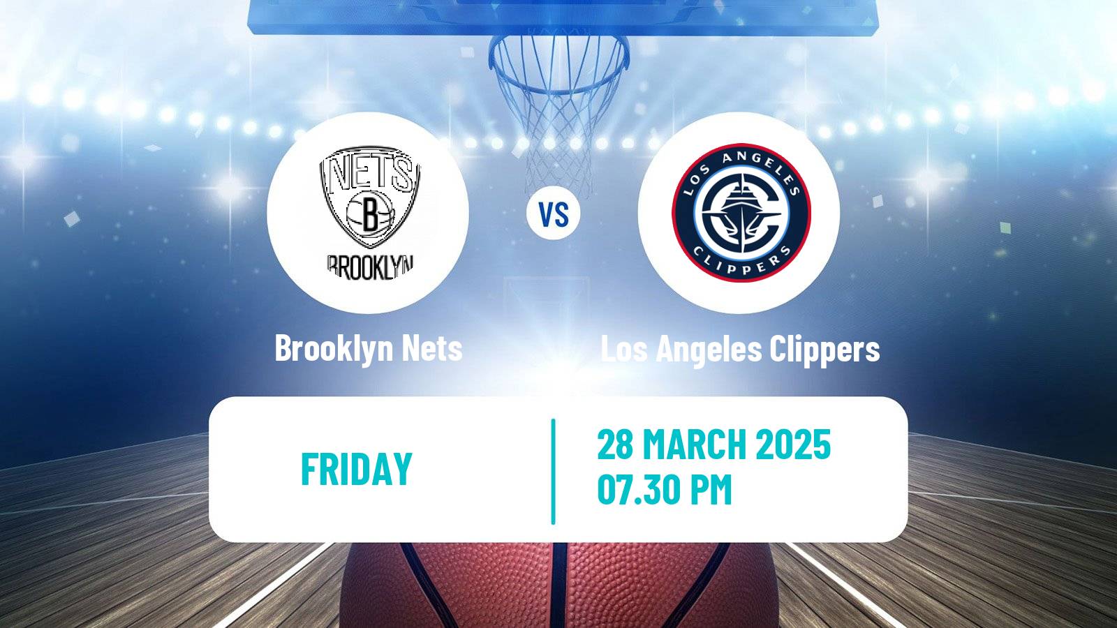 Basketball NBA Brooklyn Nets - Los Angeles Clippers