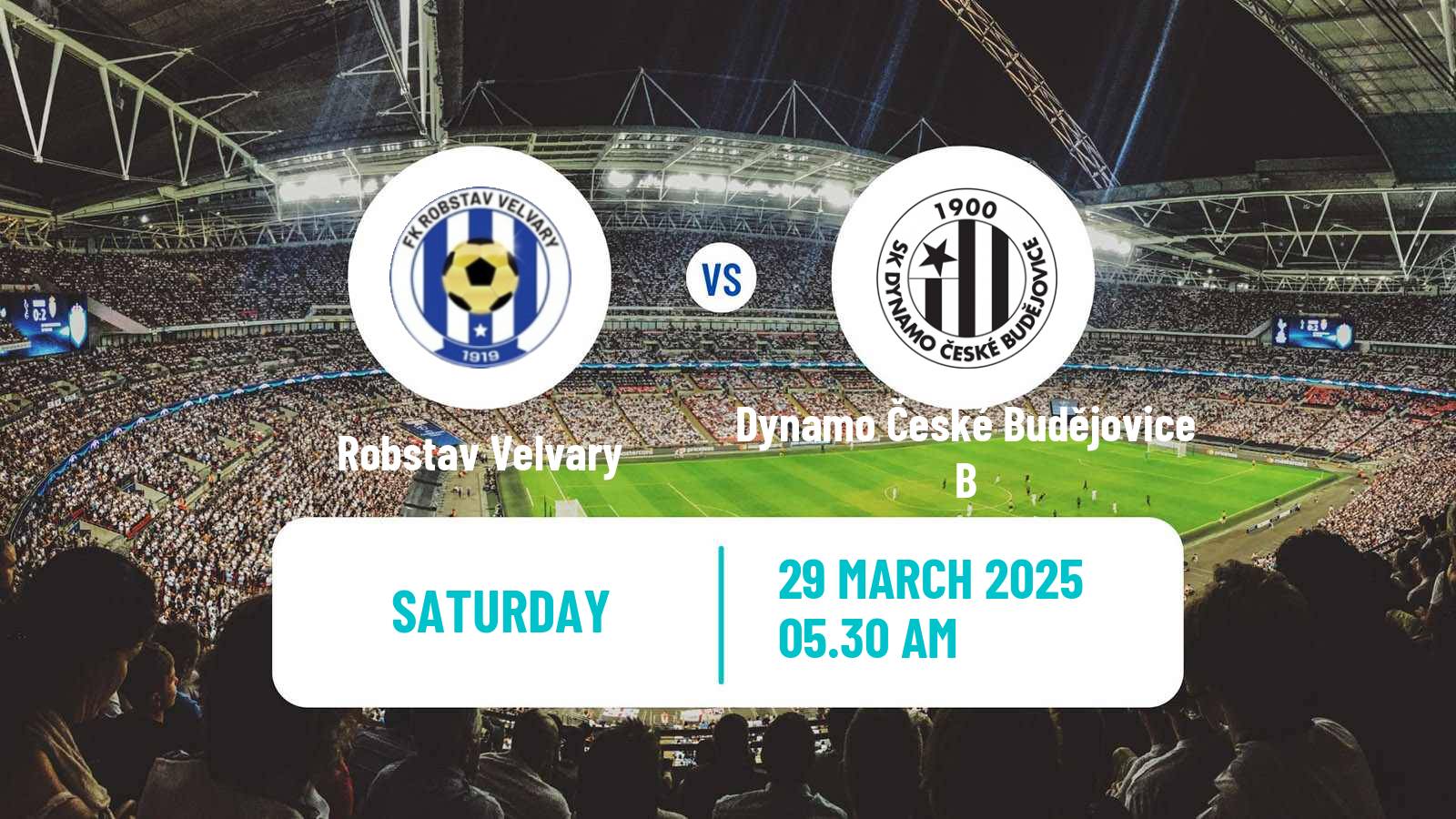 Soccer Czech CFL Group A Robstav Velvary - Dynamo České Budějovice B