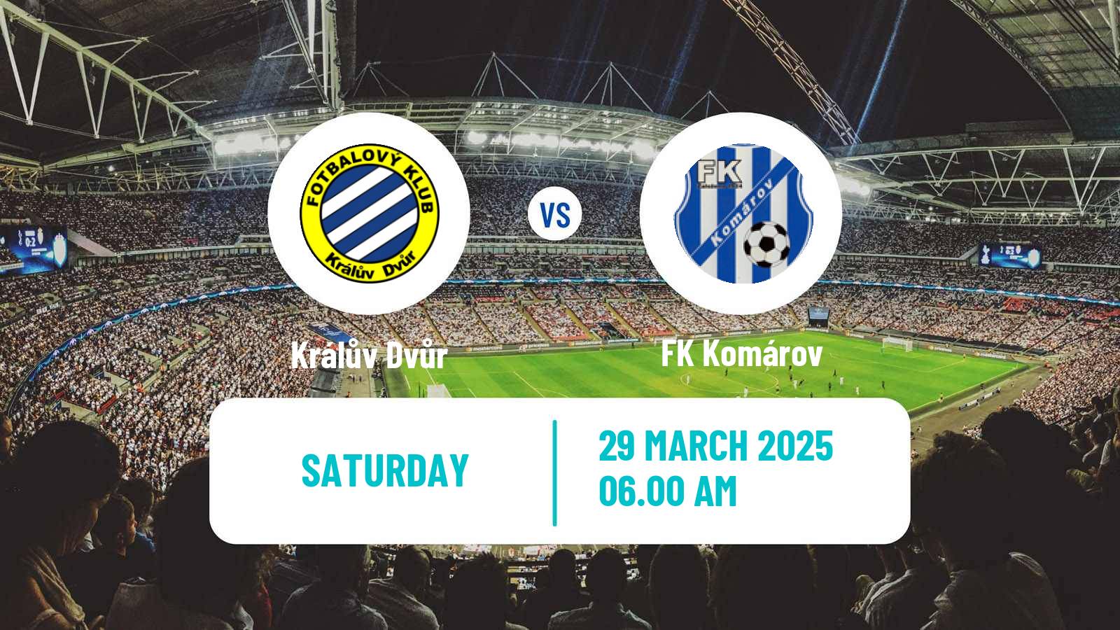 Soccer Czech Division A Králův Dvůr - Komárov