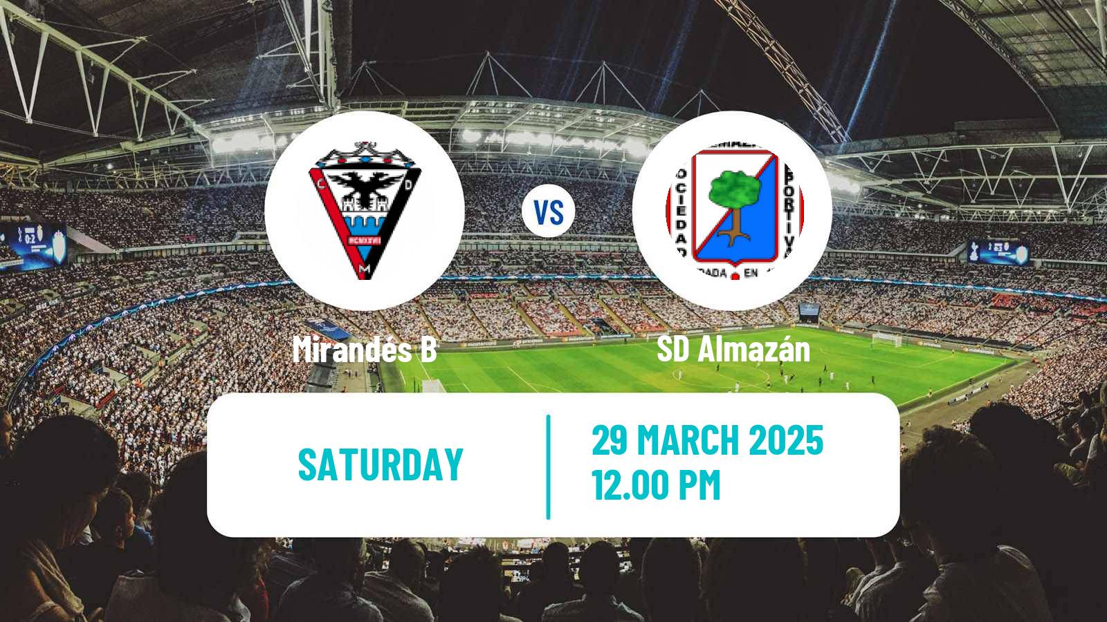 Soccer Spanish Tercera RFEF - Group 8 Mirandés B - Almazán