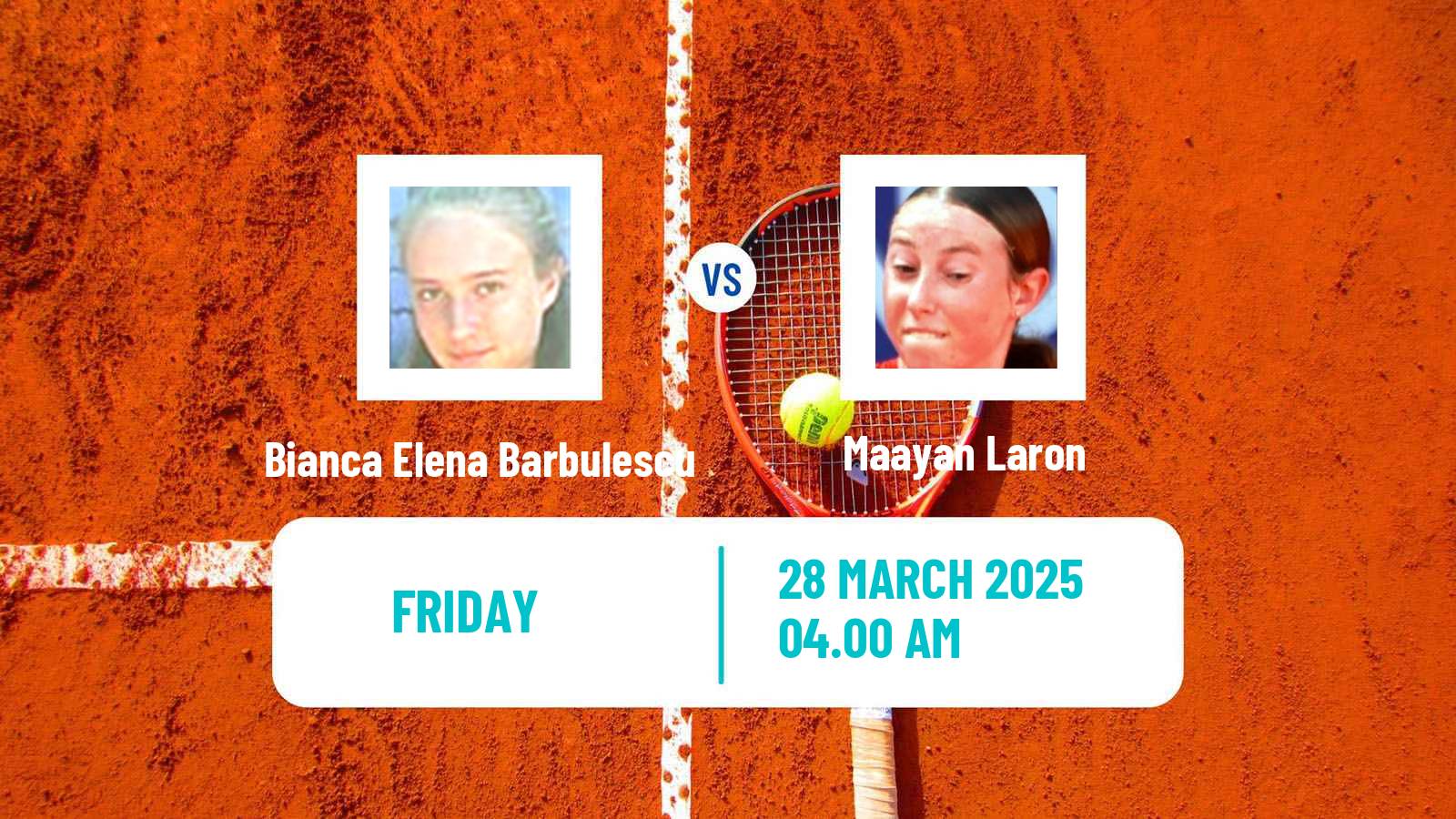 Tennis ITF W15 Heraklion 2 Women Bianca Elena Barbulescu - Maayan Laron