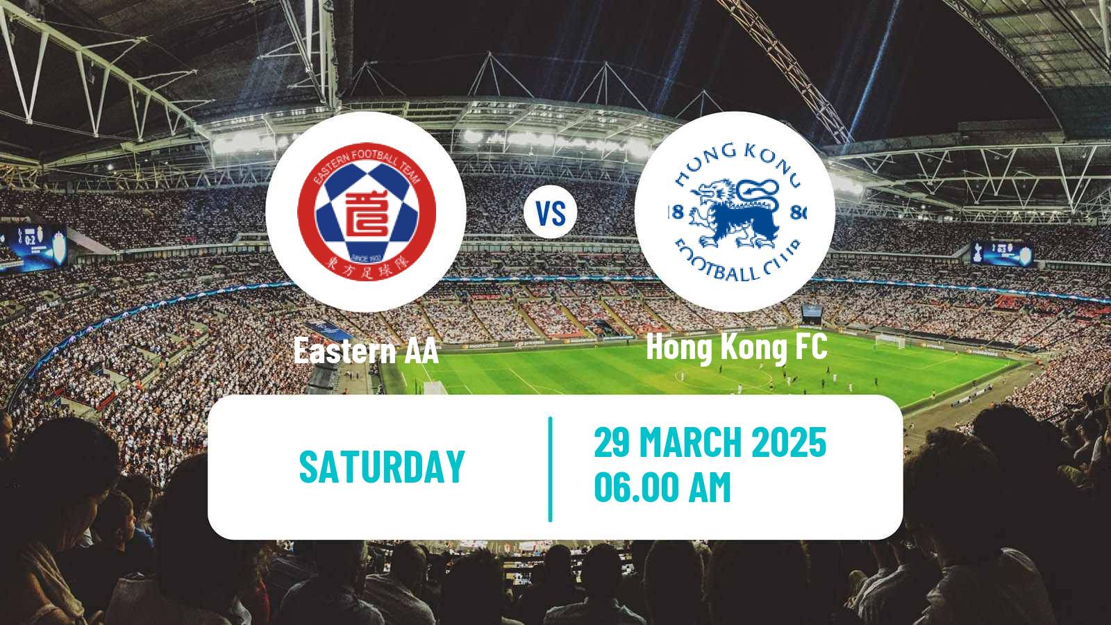 Soccer Hong Kong Premier League Eastern AA - Hong Kong FC
