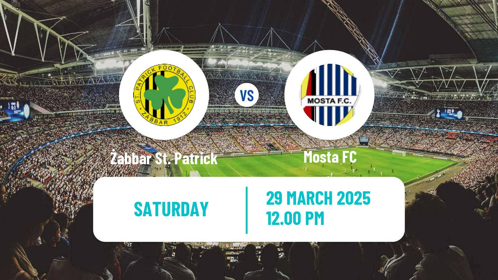 Football Maltese Premier League Żabbar St. Patrick - Mosta