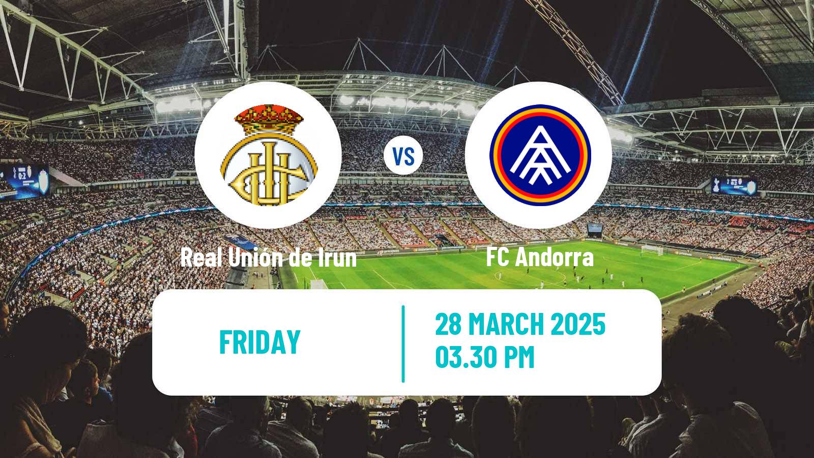Soccer Spanish Primera RFEF Group 1 Real Unión de Irun - FC Andorra