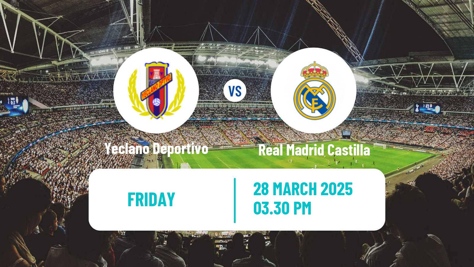 Soccer Spanish Primera RFEF Group 2 Yeclano Deportivo - Real Madrid Castilla