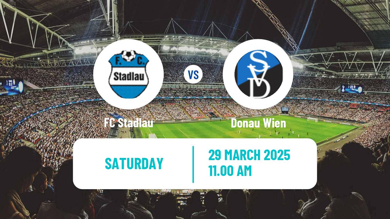 Soccer Austrian Landesliga Wien Stadlau - Donau Wien