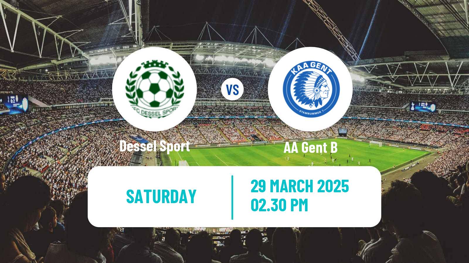 Soccer Belgian National Division 1 VV Dessel Sport - Gent B