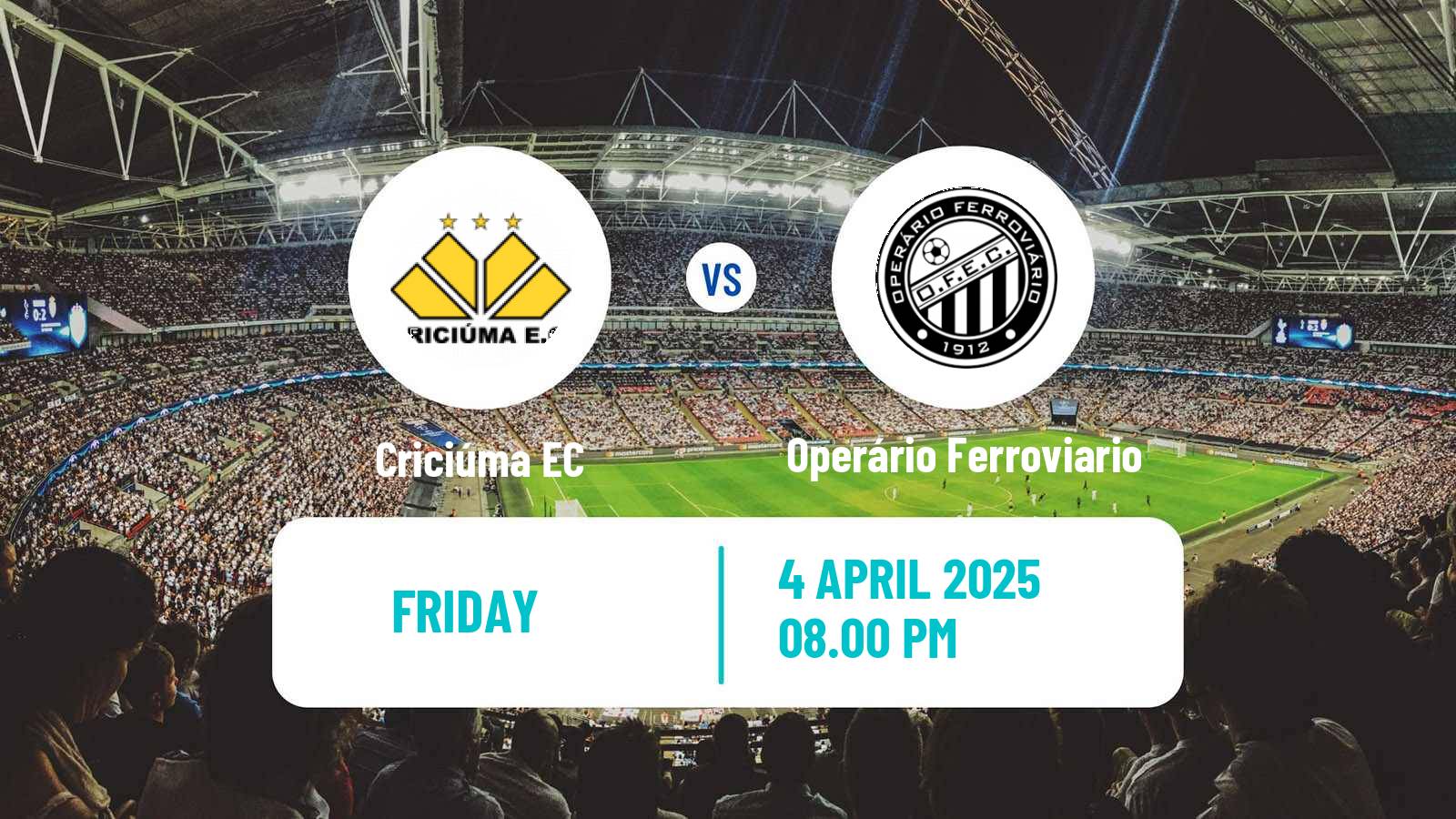 Soccer Brazilian Serie B Criciúma - Operário Ferroviario