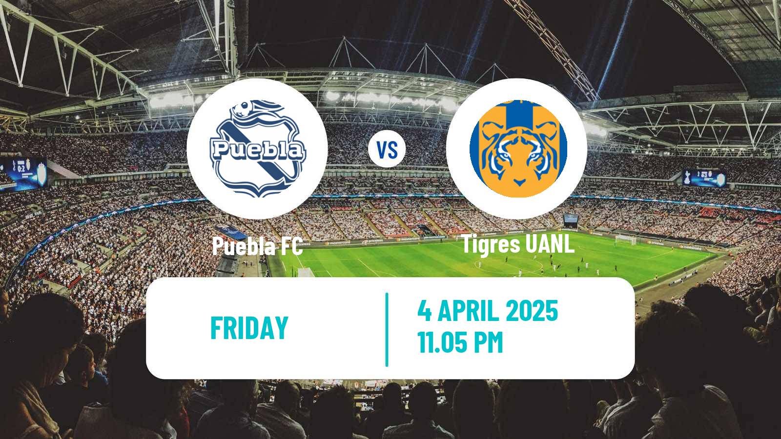 Soccer Mexican Liga MX Puebla - Tigres UANL